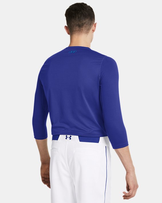 Men's UA Iso-Chill ¾ Sleeve Shirt, Blue, pdpMainDesktop image number 1